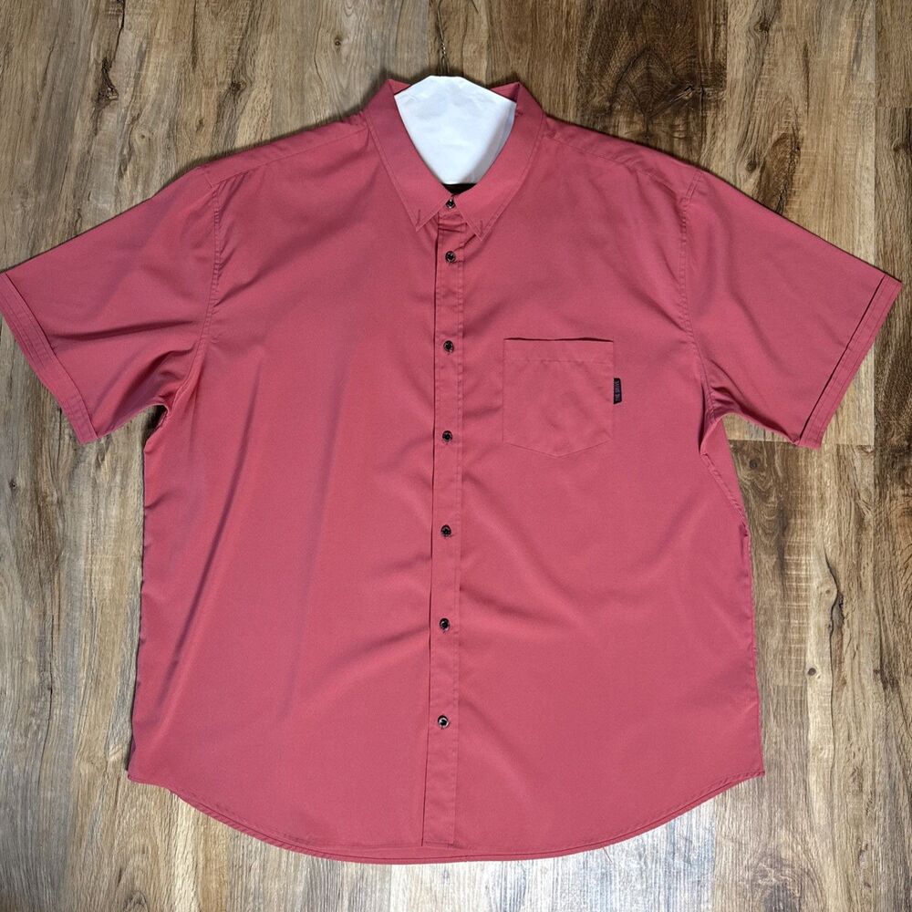 The Drive Clothing Shirt Mens 3XL Black Paisley Skull Short Sleeve Button Up
